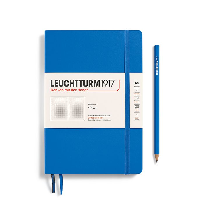 CAIET A5 PUNCTAT COPERTA FLEXIBILA ALBASTRU CIEL LEUCHTTURM CAIET A5 PUNCTAT COPERTA FLEXIBILA ALBASTRU CIEL LEUCHTTURM
